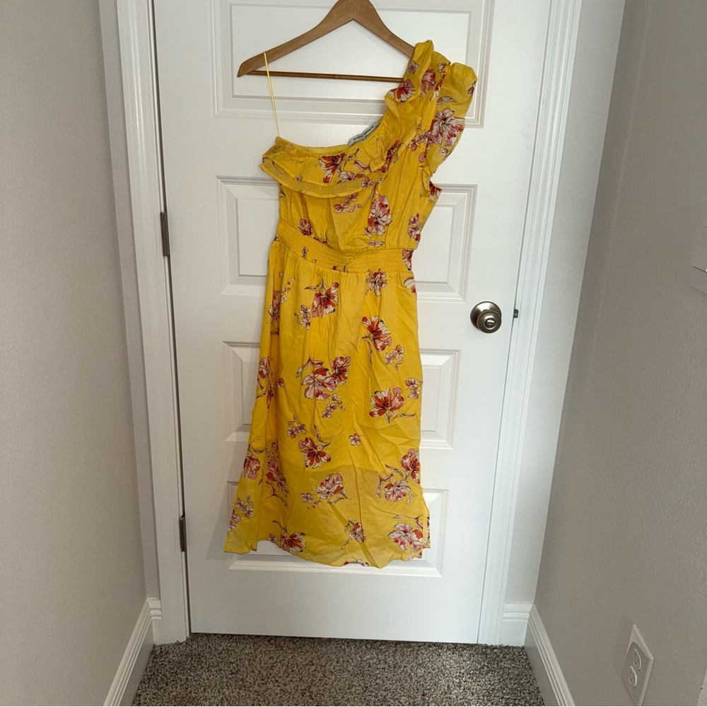Collective Concepts Yellow Floral Dress